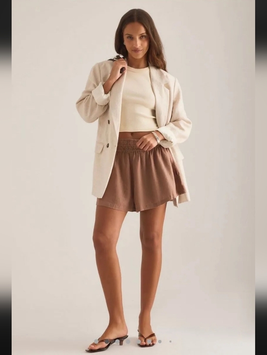 Anthropologie Pants - NWT ANTHROPOLOGIE SOMERSET SHORTS LINEN SIZE XL PETITE